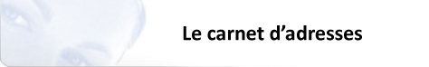 Carnet d'adresses